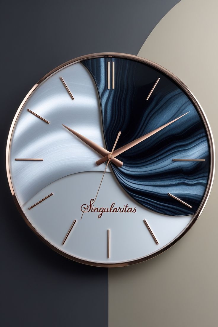 Moonlight Epoxy Resin Wall Clock