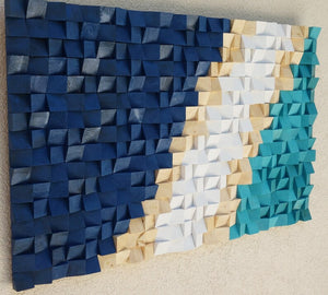 Acoustic Panel Wood Mosaic Wall Decor