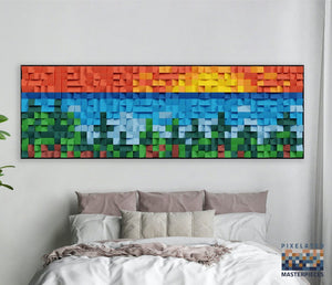 Forest Mosaic 3D Wood Mosaic Wall Decor