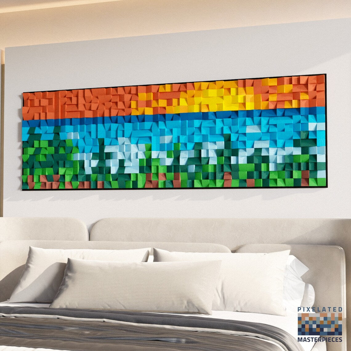 Forest Mosaic 3D Wood Mosaic Wall Decor