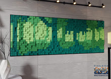 Load image into Gallery viewer, Green Forest 3D Wood Mosaic Wall Decor
