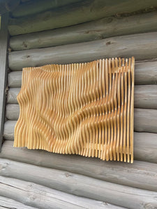 Splendid Wooden Parametric Wall Art