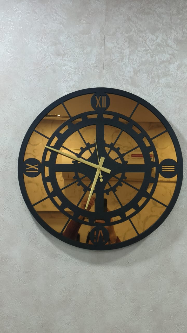 Gorgeous Gearwheel Metal Wall Clock