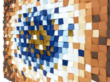 Load image into Gallery viewer, Geode Wood Mosaic Wall Decor
