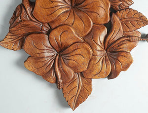 Stunning Hibiscus Addiction Teak Wood