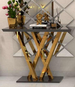 Modern Console Table With Golden Legs