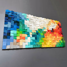 Load image into Gallery viewer, Future Vision Wood Mosaic Wall Decor
