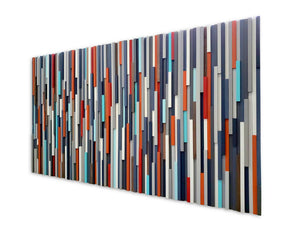 Mid Century Modern Art Wood Mosaic Wall Decor
