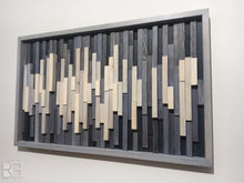 Load image into Gallery viewer, Mid Century Wood Mosaic Wall Decor
