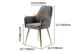 Modern Dining Chair Gray