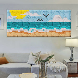 Sunny Beach 3D Wood Mosaic Wall Decor