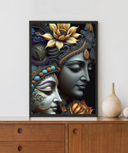 Load image into Gallery viewer, Radha Krishna Acrylic LED Light Wall Art
