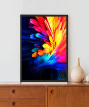 Load image into Gallery viewer, Colorful Feather Acrylic LED Light Wall Art
