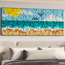 Load image into Gallery viewer, Sunny Beach 3D Wood Mosaic Wall Decor
