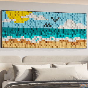 Sunny Beach 3D Wood Mosaic Wall Decor