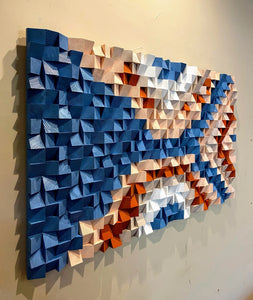 Acoustic Wood Mosaic Wall Decor