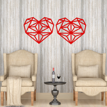 Load image into Gallery viewer, Heart Geometric Pattern Wall Hanging
