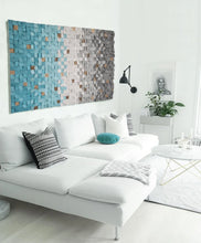 Load image into Gallery viewer, Chasing Clouds Wood Mosaic Wall Decor
