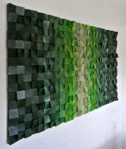 Forest Scent Wood Mosaic Wall Decor