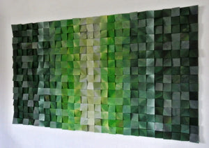 Forest Scent Wood Mosaic Wall Decor
