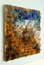 Load image into Gallery viewer, Fighting River Wood Mosaic Wall Decor
