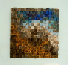 Load image into Gallery viewer, Fighting River Wood Mosaic Wall Decor
