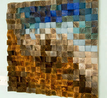 Load image into Gallery viewer, Fighting River Wood Mosaic Wall Decor
