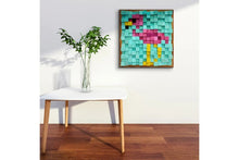 Load image into Gallery viewer, Flamingo Wood Mosaic Wall Decor
