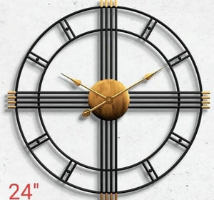 Attractive Round Design Metal Wall Clock