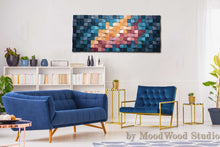 Load image into Gallery viewer, Eyes On The Stars Wood Mosaic Wall Decor
