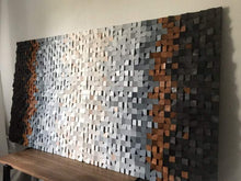 Load image into Gallery viewer, BEAUTIFUL RUSTIC WOOD MOSAIC WALL DECOR
