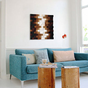 Sweet Home Wood Mosaic Wall Decor