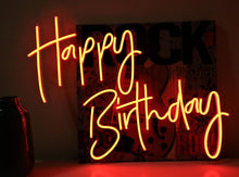 Load image into Gallery viewer, Happy Birthday Multicolor RGB Neon Sign
