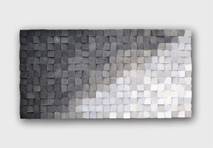 Square Wood Mosaic Wall Decor