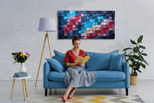 Load image into Gallery viewer, Just Feel The Blues Wood Mosaic Wall Decor
