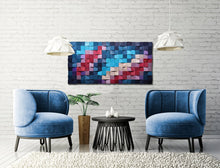 Load image into Gallery viewer, Just Feel The Blues Wood Mosaic Wall Decor
