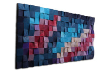 Load image into Gallery viewer, Just Feel The Blues Wood Mosaic Wall Decor
